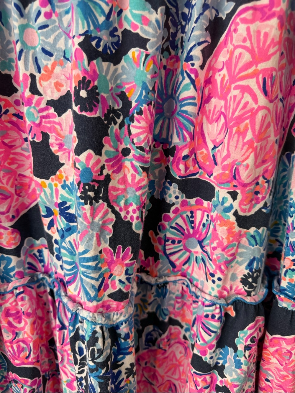 Lilly Pulitzer Loro Swing Dress in High Tide Navy Size XL - Picture 4 of 7